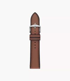 22mm Medium Brown LiteHide™ Leather Strap - S221511 Smart Watches Men, Zodiac Gifts, Luxe Gifts, Watch Sale, Watches Jewelry, Medium Brown, Armani Exchange, Watch Strap, Jewelry Sales