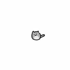 an image of a black and white cat on a white background with the word hello kitty written below it