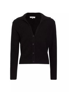 This Vince polo cardigan is crafted of boiled cashmere. A V-neck with a wide wing collar defines this classic, button-front style..Wing collar.V-neck.Long sleeves.Button-front closure.100% boiled cashmere.Hand wash.Imported.SIZE & FIT.About 20.5' from shoulder to hem.Model measurements: 5'10' tall.Model is wearing a US size Small.This Vince polo cardigan is crafted of boiled cashmere. A V-neck with a wide wing collar defines this classic, button-front style.Wing collarV-neckLong sleevesButton-fr Cashmere Polo, Polo Cardigan, Wing Collar, Cashmere Cardigan, Cropped Cardigan, Top Collection, Tall Model, Women's Tops, Model Measurements