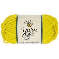 yarn bee scrun - o - loy yarn ball in yellow