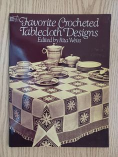 the cover of a book on tablecloth designs