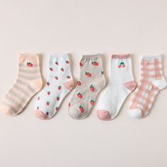 Add a playful touch to your sock collection with our Short Ankle Printed Socks. These low-cut socks feature charming cartoon patterns that are sure to bring a smile to your face. Crafted with a blend of cotton and polyester, they offer a soft and comfortable fit for all-day wear. The casual sock type makes them versatile for various occasions. Each pack includes five pairs, giving you ample options to mix and match with your favorite outfits. Step up your style game with our Short Ankle Printed Cute Cotton Socks For Spring, Playful Summer Socks For Gifts, Playful Summer Socks As A Gift, Multicolor Socks For Summer Gifts, Multicolor Socks As Summer Gift, Trendy Socks For Spring Gift, Comfortable Pink Summer Socks, Playful Summer Gift Socks, Trendy Spring Socks For Gift