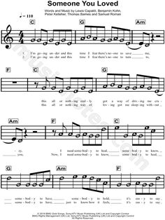 someone you loved sheet music for violin