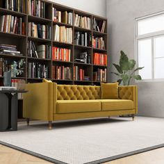 a living room filled with lots of books