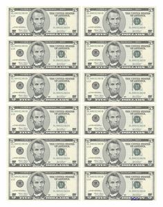 twenty dollar bills with portraits of abraham lincoln