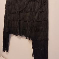 Jet Black Beautiful Fringe All Over. Excellent Look With Pants Or Over A Dress Or Skirt. Never Worn Exceptional Quality. Great Club Look. Will Fit Small To Medium. Elegant Black Fringe Outerwear, Elegant Fitted Fringe Outerwear, Black Fringe Outerwear For Party, Fitted Fringe Outerwear For Parties, Black Fringe Party Outerwear, Fitted Party Outerwear With Fringe, Long Sleeve Fringe Outerwear For Party, Lace Bolero Jacket, Club Look