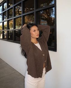 In case you were wondering what effortless looks like. Our Mongolian Cashmere Oversized Boyfriend Cardigan Sweater is synonymous with effortless—and soft, and warm, and affordably priced. Get yours for an always-fair $139.90. Coastal Vibes, Boyfriend Cardigan, Cold Weather, Take A