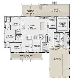 the floor plan for this house is very large