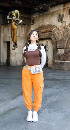 Star Wars Inspired Outfits Ahsoka Tano, Hera Syndulla Costume, Star Wars Closet Cosplay, Comicon Outfit Casual, Hera Disneybound, Star Wars Inspo Outfits, Hera Inspired Outfits, Modern Star Wars Outfit, Starwars Disneybound Outfits