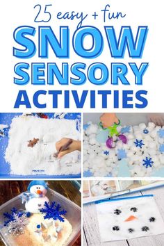 25 easy and fun snow activities for kids to do with the snowman in winter