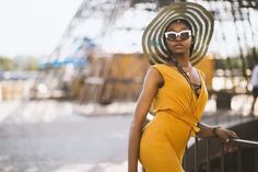 Best Outfit Ideas for Bali - Wayfaring Humans Yellow Ootd, Perfect Summer Outfit, Berets, African American Women, Hats For Sale, Perfect Summer, Winter Women, Beach Outfit