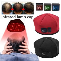 Infrared Lamp Cap Hair Growth Loss Promoter Regrowth Product Description: ☆The LED therapy Hat is a hair loss treatment and hair growth equipment, which mainly stimulates weakened hair follicles in a painless way, strengthens the growth vitality of hair follicles, and then promotes healthy hair growth. The device includes infrared 850nm and red 660nm ☆The LED Therapy Hat is specially designed to treat thinning hair and balding, help reverse and prevent hair loss and stimulate hair regeneration. Treat Thinning Hair, Hair Regrowth Shampoo, Hair Growth Secrets, Fast Hair, Hair Regrowth Treatments, Promote Healthy Hair Growth, Hair Growth Faster, Red Light Therapy, Thinning Hair