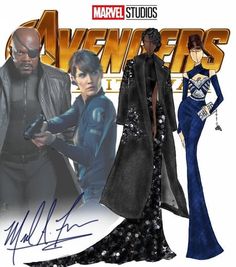 an autographed photo of the characters from avengers