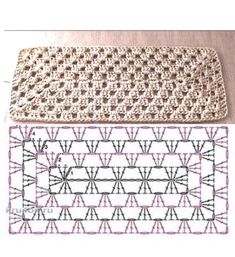 Crochet Bag Pattern Tote, Crochet Applique Patterns Free, Crochet Stitches Chart, Diy Crochet Bag, Crochet Symbols, Free Crochet Bag, Crochet Rug Patterns, Crochet Bag Pattern Free