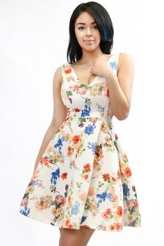 Now available at our store: Fit and Flare Ska..., Check it out here! http://lexiestarrstyle.com/products/fit-and-flare-skater-dress?utm_campaign=social_autopilot&utm_source=pin&utm_medium=pin Fit And Flare A-line Mini Dress For Garden Party, Feminine Sleeveless V-neck Dress With Floral Print, Feminine V-neck Sleeveless Dress With Floral Print, Feminine Sleeveless V-neck Floral Dress, Feminine Floral Print V-neck Sleeveless Dress, Spring Sleeveless Midi Dress With Back Zipper, Spring Garden Party Dress With Back Zipper, Sundress With Floral Print A-line Shape, Floral Print A-line Sleeveless Sundress