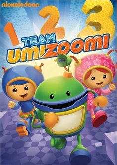 the game cover for team umizoomi, with two characters in front of them