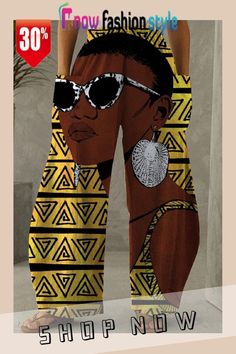 knowfashionstyle Yellow Brown Fashion Casual Print Basic Plus Size High Waist Trousers African Print Pants, Native Print, African Tops, White Fashion Casual, High Waist Trousers, Pants Women Fashion, Print Pants, Grey Prints, Fashion Joggers