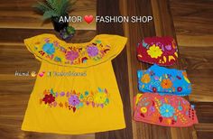 "Have a Touch of Color with this one of a kind made with LOVE Mexican Hand Embroidered Style Top. It fits comfortably and can be used casually with your favorite jeans or dress it up with a jacket and pumps. Must know: Each piece is made with Love (Handcrafted) and there could be a difference in pattern and colors from the profile picture. Fabric is comfortable cotton known as manta. Washing instructions: Handwash (preferable) Use delicate cycle Air dry Sizes: Onesize (Unitalla) Bust 38-40\" Len Artisan Embroidered Tops For Summer, Artisan Embroidered Summer Top, Bohemian Tops With Machine Embroidery, Yellow Bohemian Tops For Festivals, Yellow Handmade Bohemian Top, Handmade Yellow Bohemian Top, Bohemian Multicolor Tops With Machine Embroidery, Bohemian Top, Gilbert Az