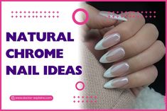 55+ Chic Natural-Colored Chrome Nail Ideas For 2025 Short Nail Art Ideas, Medium Coffin, Cute Short Nails, Pink Chrome