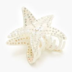 Nwt Brand New Never Worn No Damage Claw Hair Clips, White Silver, Starfish, Hair Clip, Hair Clips, Forever 21, Women Accessories, Hair Accessories, Brand New