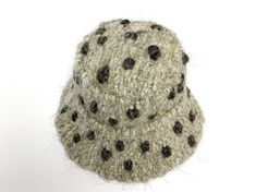 Gray bucket hat in polka dots handmade from wool Style wool hand made bucket hat will protect your head from cold winter. This trendy hats is very warm, soft and comfortable to wear. The best decision for fall-winter season in 2020-2021. SIZE: S-M (56-57 cm) in stock M-L (58-59 cm)Custom Made L-XL (60-61 cm)Custom Made Custom Made design is made after a base pattern, similar to ready-to-wear. Note that it will take our team 10 - 15 days to make your product, so remember to add this to the delive Handmade Winter Bucket Hat With Short Brim, Handmade Wide Brim Bucket Hat For Winter, Handmade Wide Brim Winter Bucket Hat, Handmade Bucket Hat With Curved Brim For Winter, Handmade Wide Brim Mini Hats For Winter, Handmade Curved Brim Bucket Hat For Winter, Handmade Bucket Hat For Winter, Handmade Winter Bucket Hat, Trendy Hats