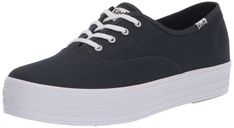 PRICES MAY VARY. Canvas upper Soft and breathable twill lining Lightweight rubber outsole 10% Recycled PU Foam Softerra footbed 1” platform bottoms Keds Tripple Dazzle Sneaker, The Platform, Platform Sneaker, Kids Luggage, Luxury Store, Fashion Sneakers, Pharmacy Gifts, Keds, Sneakers Fashion