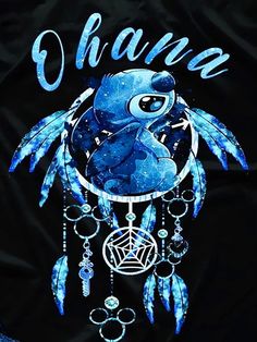 a black t - shirt with an image of a blue bird and dream catcher on it