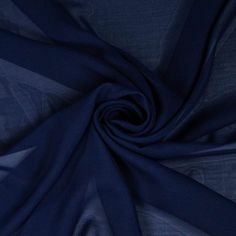 FabricLA Hi Multi Chiffon Fabric | Navy Dark - FabricLA.com Backdrop Table, Wedding Arch Decor, Decor Ceiling, Ceiling Draping, Arch Decor, Skirt Diy, Dark Fabric, Fabric Navy, Venue Decorations