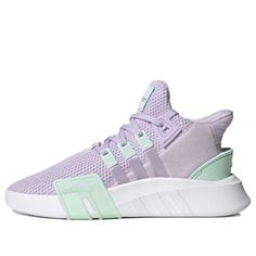 (WMNS) Adidas originals EQT Bask ADV FZ0216 (SNKR/Casual/Low Top/Women's/Wear-resistant) Casual Purple Breathable Sneakers, Purple Sneakers For Sports In Spring, Spring Mid-top Breathable Sneakers, Breathable Mid-top Sneakers For Spring, Lavender Low-top Sneakers For Streetwear, Adidas Mid-top Sneakers For Spring, Purple Synthetic Sneakers For Athleisure, Purple Athleisure Synthetic Sneakers, Purple High-top Adidas Sneakers