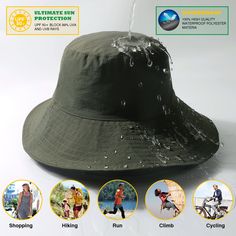 Unique packaged design, easy and convenient to fold the hat into a small square bag into the accompanying backpack, handbag or pocket. Special material fabric so that after folding will not leave deep creases affect its beauty. This wide brim waterproof sun hat is ideal for outdoor activities such as hiking, camping, fishing, beach, gardening, hunting. You can use it as a fishing hat, hiking hat, hunting hat, and bucket hat or just a daily yard work hat. Details: Adjustable string inside Waterpr Work Hat, Hiking Hat, Hunting Hat, Mens Sun Hats, Outdoor Cap, Backpack Handbag, Bucket Hat Black, Fishing Hat, Yard Work