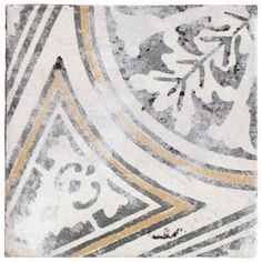 an abstract painting with gold and grey colors on white paper, which is very similar to the same pattern used in art period paintings