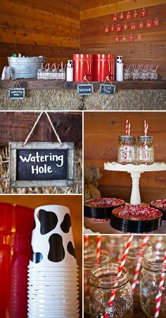 a collage of pictures with candles and cakes on display in different styles, sizes and colors