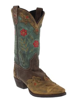 Women's 11 Fashion Cowboy Boots, Turquoise Blue Color, Gorgeous Style, Gold Leaves