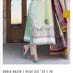 Pakistani Brand Sobia Nazire Full Embroidery 3 Pice Dress Elegant Green Dresses With Embroidered Border, Multicolor Embroidered Dress With Dupatta For Spring, Spring Dresses With Multicolor Embroidery And Dupatta, Spring Green Dress With Dabka Work, Elegant Green Embroidered Dress With Dabka Work, Elegant Green Dress With Dabka Embroidery, Spring Wedding Lawn Suit With Embroidered Border, Embroidery Dress, Large Size Dresses