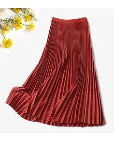 44591493447902 Winter Solid Color Pleated Skirt, Winter Pleated Solid Color Skirt, Winter Long Non-stretch Pleated Skirt, Winter Long Pleated Skirt, Winter Long Pleated Skirt In Solid Color, Pleated Non-stretch Flared Maxi Skirt, Non-stretch Pleated Winter Skirt, Non-stretch Pleated Skirt For Winter, Non-stretch Solid Pleated Mini Skirt