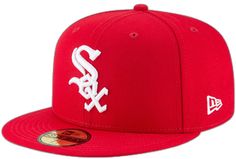 Dress Suits For Men, Blue Logo, Fashion Color, Red Hats, White Sock, Fan Gear, Fitted Hat, Chicago White Sox, Fashion Colours