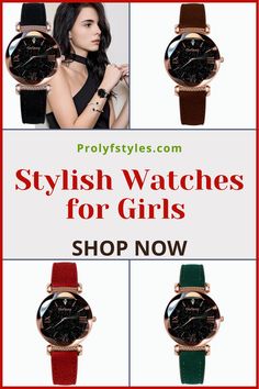 Create an impressive fashion look with this fashionable watch on your wrist. Wear these fancy ladies' watch with your casual outfit for a better look or your formal wear for classy style. Your rocker's chic outfit will look more fashionable with this cute wristwatch for teen girls fashion. girly fashion accessories, girly fashion jewelry, trendy watches for women cute outfits, starry luxury women's watch, women's formal wear watches #womensjewelry #jewelryaccessories #accessoriesjewelry #style Black Luxury Party Watches, Black Party Watches, Luxury Black Party Watches, Trendy Adjustable Formal Watches, Luxury Watches With Subdials For Parties, Luxury Party Watches With Subdials, Fashion Watch With Bracelet Strap And Round Dial, Watch With Bracelet Strap And Round Dial, Watches With Bracelet Strap And Round Dial