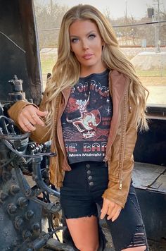 Country Deep Keep on Rockn Me neon moon 80's Rodeo crew neck sweatshirt in faded black6.5 oz, 32 single52% Airlume combed and ring-spun cotton/48% polyester fleeceSide-seamedRaw hemDropped shoulderCropped BodyRibbed cuffsDyed-to-match drawcordTear-away labelSizes: S-2XL Neon Moon, Country Style Outfits, Crew Sweatshirts, Girls Wear, New Wardrobe, Keep On, Style Outfits, Country Girls, Country Style