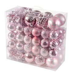 PRICES MAY VARY. 【Christmas Ball Ornaments】 This pink assorted Christmas ornament set contains 116PCS of Christmas balls in 18 styles, includes various shapes, sizes, such as 1.57” / 2.36” / 3.14” Christmas ball, stocking , bell, and gift. It's your call to complete your Christmas decoration with these beautiful balls ornaments set, and make the Christmas season more memorable and unique 【More Styles Hanging Ornaments】 The 116pcs Christmas ornament set contains various sizes of Christmas balls a Pink And Silver Christmas Decor, Pink And Gold Christmas Tree Decorations, Mcauley Culkin, Pink Christmas Bedroom Decor, Pink Gingerbread Christmas Decor, Pink Ornaments Christmas Tree, Pinkmas Decor, Pink Christmas Party, Pink Christmas Bedroom