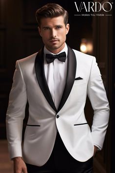 >>ORIGINAL ARTWORK AND CONTENT, PLEASE DO NOT COPY<< Men Suits, Suits For Man, Classic Formal White Tuxedo Suit for Men , Timeless Style for Men. Classic and Stylish Formal Wear for Men piece Wedding Suit, Double Breasted, Formal Fashion Slim Fit Suit. Description: Elevate your formalwear game with our classic white tuxedo suit for men. This timeless ensemble is designed to make a statement at weddings, galas, and other special events. Crafted with precision and attention to detail, our white tuxedo suit combines sophistication with style, ensuring you look your best on your big day. 🤵 Features: ✨ Impeccable craftsmanship for a sharp, tailored fit ✨ High-quality, breathable fabric for all-day comfort ✨ Sleek satin lapels and buttons for a touch of luxury ✨ Versatile and perfect for weddin White Men Wedding Suit, White Toxido Suit For Men Wedding, Best Tuxedo For Men Weddings, Men White Suit Wedding, Male Tuxedo Suits, Mens Wedding Suits White, White Groom Suit Wedding, White And Black Groom Suit, Unique Tuxedo Men