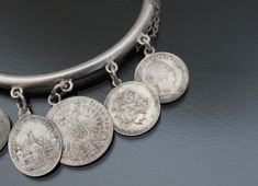 "1890's, Austria-Hungary. Love tokens hinged bangle bracelet. MADE OF: silver 750 - 835, stone tested. CONDITION: Very good antique condition. Few micro dents. Ages patina. Push button box closure works fine. MEASUREMENTS: Inner circumference: 7 1/16\" (18cm). Width on back: 3/16\" (5mm). Weight: 19,8g. * * * All our items are packed in gift boxes, easy to check of content and re-pack. If you wish something special, please let us know. * * * LAYAWAYS: All items can be put on layaway, max 4 month Silver Heirloom Jewelry With Historical Design, Heirloom Silver Jewelry With Historical Design, Vintage Silver Jewelry With Historical Design, Hallmarked Silver Jewelry For Collecting, Historical Silver Jewelry As A Gift, Victorian Sterling Silver Bangle, Victorian Hallmarked Jewelry For Collecting, Crystal Locket, Austria Hungary