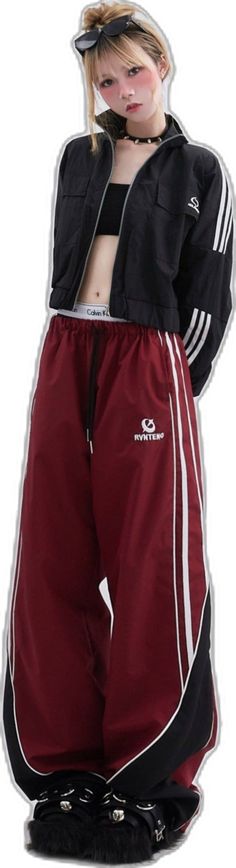 Athleisure Wide Leg Sweatpants With Side Stripes, Sporty Straight Sweatpants With Side Stripes, Casual Striped Streetwear Pants, Striped Pants With Pockets For Streetwear, Sporty Long Pants With Side Stripes, Sporty Bottoms With Side Stripes, Sporty Wide Leg Pants With Side Stripes, Striped Pants For Streetwear, Streetwear Trousers With Side Stripes