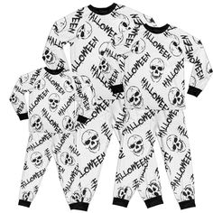 Halloween family pajamas. Give your family an unforgettable experience with this family pajama set for the whole family. Important advantages of pajamas are: Unique print, tight fit, lightweight fabric, colorful print. White Sleep Sets For Fall, White Long Sleeve Costume Party Set, White Long Sleeve Sets For Costume Party, White Long Sleeve Sleepwear With Letter Print, White Long Sleeve Sets For Halloween, White Halloween Costume Party Sets, Halloween Long Sleeve Sleepwear For Sleepover, Black Long Sleeve Sets For Halloween, Black Long Sleeve Sets With All Over Print