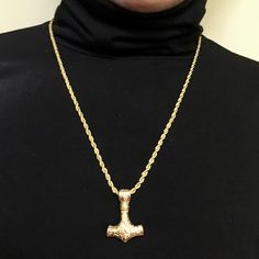 Brand New Item 18k Gold Plated & Durable Chain Thor's Hammer Necklace Choose 1 From 20”, 22”, 26” Or 29” For Offers, Please Choose 20”, 22” Or 26” Unbranded Therefore No Tag Attached Brand New In Bag Model Is Wearing 26” (Long) & 20”(Middle) Check Other Current /Future Listings On My Closet Like, Rose Gold Sterling Silver Chains 925 Platinum Stainless Steel No Fade Bridal Queen Princess Cut Engagement Promise Band Bangle Tennis Bracelet Heart Charm Medallion Cord Necklace Dome Statement Ring Wat Gold Pendant Jewelry With Wheat Chain, Gold Rope Chain Necklace As A Gift, 14k Gold Rope Chain Necklace Gift, Gold Necklace With Rope Chain And Pendant, Yellow Gold Pendant Rope Chain Necklace, Gold-plated Necklaces With Wheat Chain, Gold Pendant Chain Necklace With Rope Chain, Gold Plated Necklaces With Wheat Chain, Yellow Gold Pendant Necklace With Rope Chain