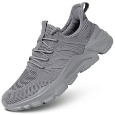 PRICES MAY VARY. All-Day Comfort:Mesh,breathable and lightweight knitted upper.Low-top design and easy pull on and take off.Padded collar and tongue fit the ankle better and prevent wear. Memory Foam Insole:The memory foam insole is comfortable to touch,absorbs the impact force in motion, reduces the burden on the body.Make you feel like walking on the cloud. Soft and Non-slip MD Soles: MD soles with high elasticity and good softness can be bended freely, that hugs your foot perfectly.Combined w Shoes For Gym, Casual Work Shoes, Workout Sneakers, Mens Running Shoes, Mens Walking Shoes, Tennis Sneakers, Lightweight Sneakers, Sneakers Athletic, Everyday Shoes