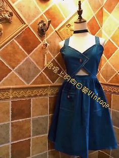 Top Seller for Movie Lolita Style Summer Dress Jeans Blue Suspender Dress Cosplay Cute Girl, Women's Dresses Style Summer Dress, Blue Suspenders, Cosplay Cute, Dress Jeans, Suspender Dress, Top Seller, Style Summer, Lolita Fashion, Jeans Dress