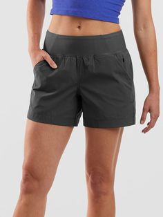 Prana Womens Hiking Shorts: Evergreen 5 | Title Nine Stretch Athletic Shorts For Summer Hiking, Summer Stretch Athletic Shorts For Hiking, Stretch Athletic Shorts For Hiking In Summer, Functional Relaxed Fit Shorts For Hiking, Athletic Shorts With Elastic Waistband For Hiking, Relaxed Fit Hiking Shorts, Elastic Waistband Athletic Shorts For Hiking, Athletic Shorts With Built-in Shorts For Outdoor Activities, Stretch Athletic Shorts For Hiking