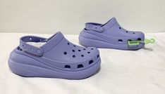 Crocs Unisex Classic Crush Clog MOON JELLY US Mens 9 Chunky Womens 11 Platform 196265219742 | eBay Moon Jelly, Lavender Color, The Limited, Blue Ocean, New Shoes, Slip On Shoes, Comfortable Shoes, Jelly, Clogs