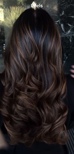 Brown Balayage On Black Hair Indian, Chocolate Brown Balayage On Black Hair Caramel Highlights, Balayage On Black Hair Indian, Hair Colour Ideas For Indians, Dark Brunette Balayage Hair Caramel, Sunkissed Hair, Bday Hair, Brown Hair Inspiration, Black Hair Balayage