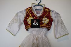 This is a new traditional, top quality Albanian Costume, typical to Tirana and might include other territories of Middle Albania. For girls aged 2-4 years old If you are interested for other traditional wear for men, boys, women, girls, different ages or different regions of Albania write me a message. I will answer as soon as I can. Traditional Costume Sets For Festivals, Traditional White Costume Dress, White Bollywood Festival Sets, White Sets With Pallu For Festival, Traditional Embroidered Costume Set, Traditional White Choli For Celebration, Traditional Wear For Men, Albanian Costume, Albanian Traditional